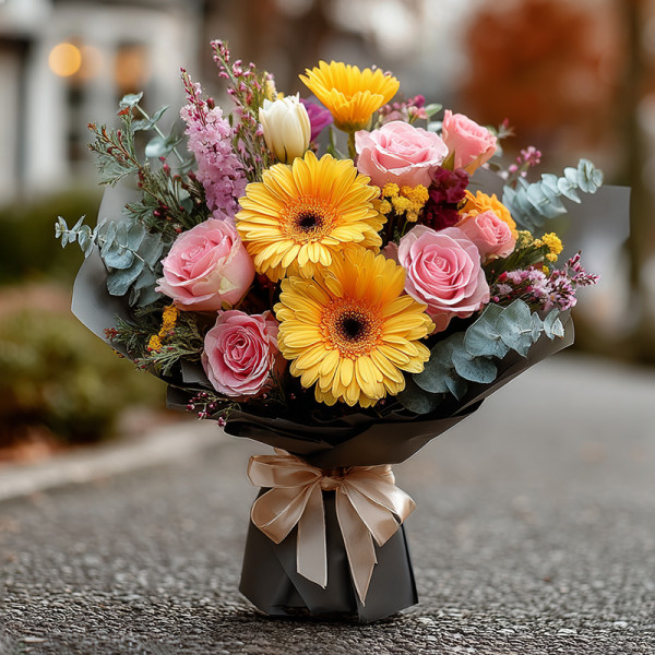 Sunspell Whimsy — Yellow Gerbera and Fairytale Glow